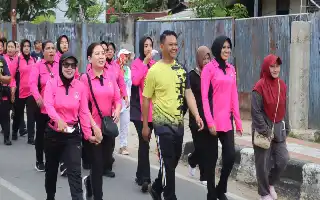 Polresta Sorong Kota Gelar Olahraga Bersama Peringati Hari Bhayangkara ke-80