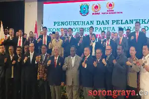 Gubernur Elisa Kambu Resmi Pimpin KONI Papua Barat Daya, Targetkan Lompatan Prestasi Olahraga