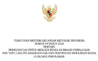 Kemenkeu Terbitkan Aturan Baru, Syarat Menjadi Kuasa Wajib Pajak Diperketat