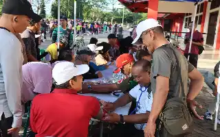 Tingkatkan Kesadaran Warga, Kodim 0715/Kendal Gelar Layanan Kesehatan Gratis