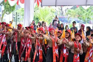 Pemko Padangsidimpuan Lepas Kontingen Pramuka Menuju Jambore Nasional XII di Cibubur