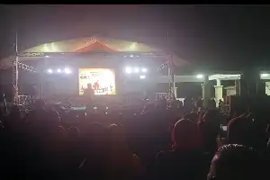 Pascapelantikan Pengurus, Panggung Hiburan Laskar Bogani Indonesia Sedot Ribuan Warga Bolaang Mongondow